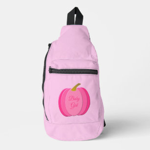 Pretty Pink Baby Girl Pumpkin Custom Sling Bag