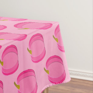 Pretty Pink Baby Girl Pumpkin Pattern Baby Shower Tablecloth