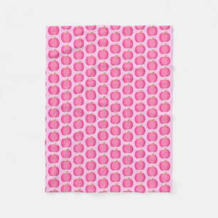 Pretty Pink Baby Girl Pumpkin Patterned Fleece Blanket