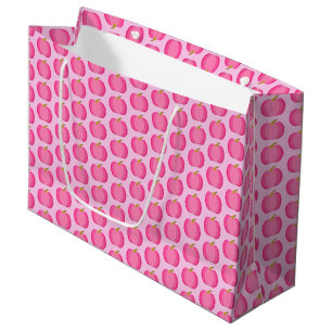 Pretty Pink Baby Girl Pumpkin Patterned Large Gift Bag