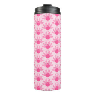 Pretty Pink Baby Girl Thanksgiving Turkey Pattern Thermal Tumbler