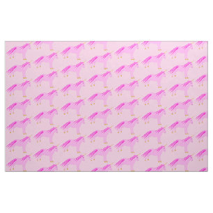 Pretty Pink Baby Girl Unicorn Fabric