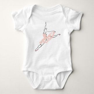 Pretty Pink Ballerina Baby Bodysuit
