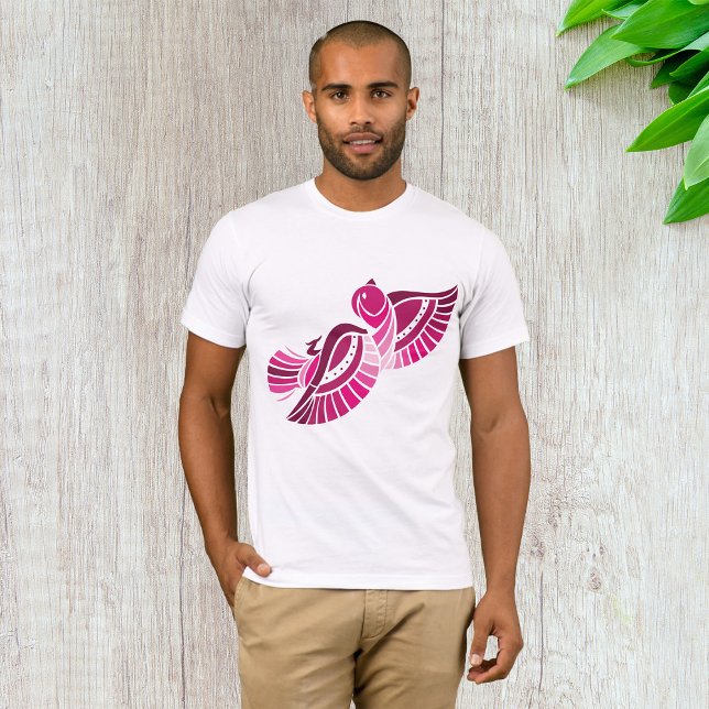 Pretty Pink Bird Mens T-Shirt (Creator Uploaded)