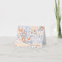 Pretty Pink Blue Flower Pattern Personalised