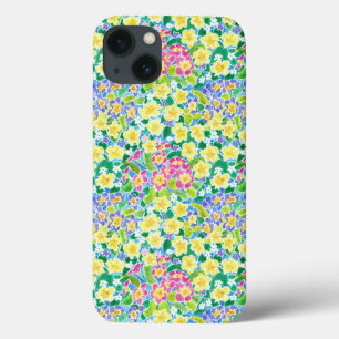 Pretty Pink Blue Yellow Primroses iPad Mini Case