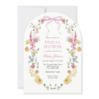 Pretty Pink Bow Wildflower Bridal Shower