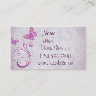 Pretty Pink Butterflies Business Cards
