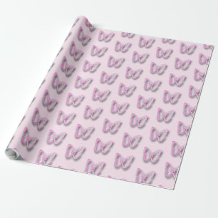 Pretty Pink Butterflies Gift Wrap