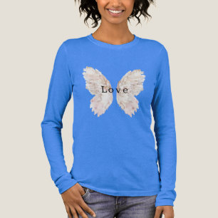 Pretty Pink Butterfly Wings Tri-Blend Shirt