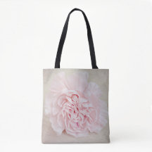 Pretty Pink Carnation All-Over-Print Tote Bag