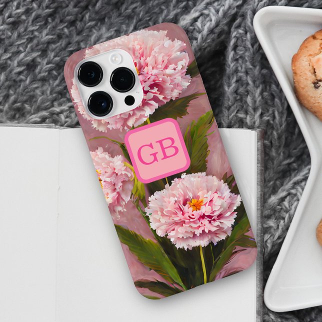 Pretty Pink Carnation Flower Bouquet Oil Painting Case-Mate iPhone Case (Creator Uploaded)