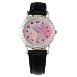 Pretty Pink Carnations Stylish Photography Watch