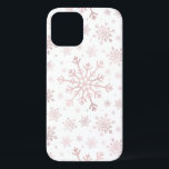 Pretty Pink Christmas Snowflakes on Winter White   iPhone 12 Pro Case<br><div class="desc">Mixed sized pretty pink snowflakes are scattered throughout this Christmas seasonal pattern. This cute festive design with a crisp winter white background is sure to please any age and perfect for anyone who likes soft and delicate xmas patterns.</div>