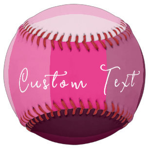 PRETTY PINK COLOR PALETTE PALE PLUM STRIPE PATTERN SOFTBALL