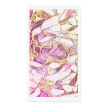 Pretty Pink Colours And Faux Gold Flower