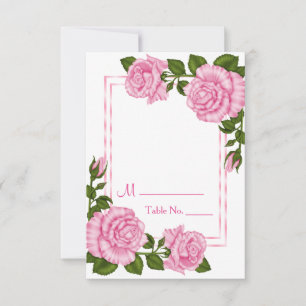 Pretty Pink Corner BouquetsBirthday Table Number