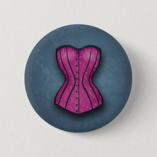 Pretty Pink Corset 6 Cm Round Badge