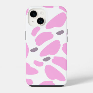 Pretty Pink Cow Print Pattern iPhone 14 Case