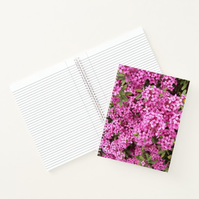 Pretty Pink Daphne Floral Notebook (Inside)