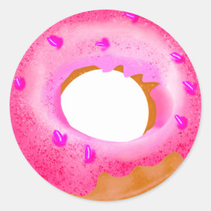 Pretty Pink Donut Wall Sticker