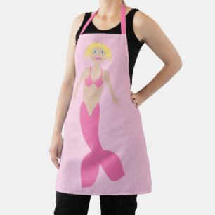 Pretty Pink Fantasy Mermaid Apron