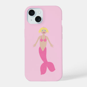 Pretty Pink Fantasy Mermaid iPhone 15 Case