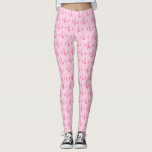 Pretty Pink Fantasy Mermaid Patterned Leggings<br><div class="desc">This awesome pair of patterned leggings features a digital art image of a pretty pink Mermaid. She has blonde hair and blue eyes and a pink shell top. Her tail is pink and covered in pretty pink shining diamond shaped scales. She is wearing a gold heart shaped necklace and a...</div>
