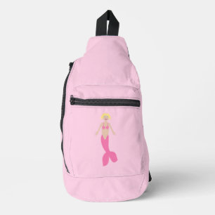 Pretty Pink Fantasy Mermaid Sling Bag