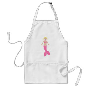 Pretty Pink Fantasy Mermaid Standard Apron