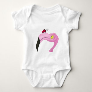 Pretty Pink Flamingo Baby Bodysuit