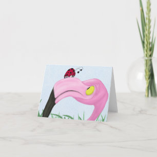Pretty Pink Flamingo Card