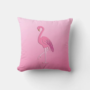 Pretty pink flamingo cushion
