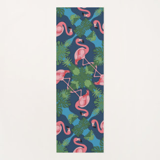 Pretty Pink Flamingo Pattern Yoga Mat
