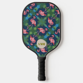 Pretty Pink Flamingo Pickleball Paddle