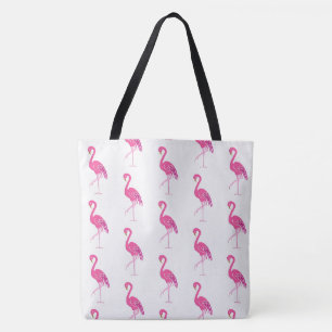 Pretty pink flamingos tote bag