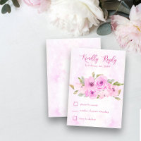 Pretty Pink Floral and Calligraphy
