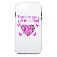 PRETTY PINK FLORAL CHRISTIAN TEACHER DESIGN