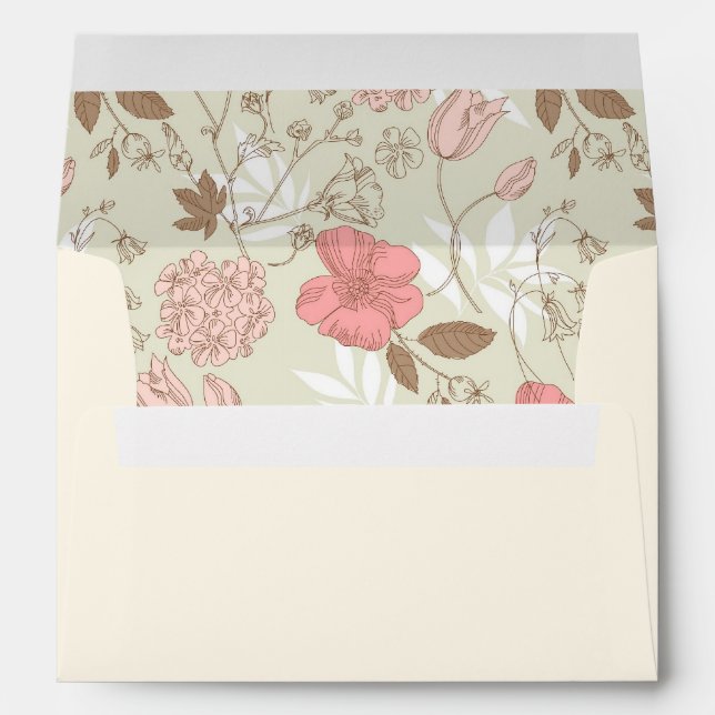 Pretty Pink Floral Envelopes (Back (Bottom))