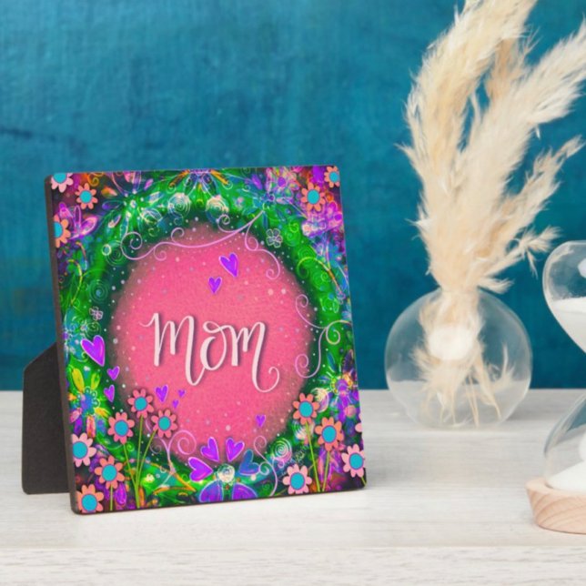 Pretty Pink Floral Mum Inspirivity Plaque (Creator Uploaded)