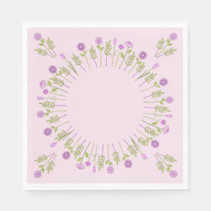 Pretty Pink Floral Paper Napkins
