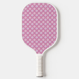 Pretty Pink Floral Pattern Pickleball Paddle