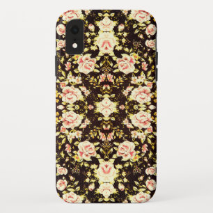 Pretty Pink Floral Pattern, yellow Case-Mate iPhone Case