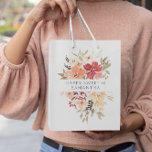 Pretty Pink Floral | Personalised Birthday Medium Gift Bag<br><div class="desc">Create custom gift bags & personalised gift wrap for all occasions. When you give a present wrapped in a custom bag, it is sure to put a smile on everyone's face! Featuring airy watercolor florals and modern typefaces. Sweet and chic this party is the perfect way to celebrate such a...</div>