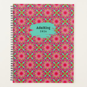 Pretty Pink Floral Planner