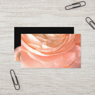 pretty pink flower business card double sided