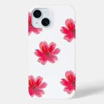 pretty pink flower phone case