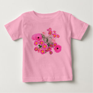 Pretty Pink Flowers Baby Tutu Bodysuit