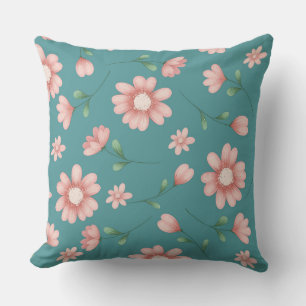 PRETTY PINK FLOWERS CUSHION