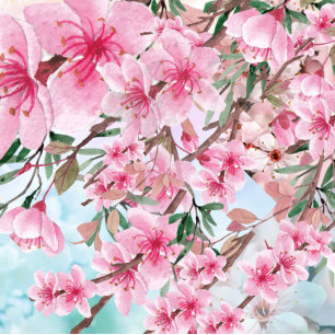 Pretty pink flowers mug